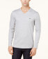 Фото #1 товара Men's V-Neck Casual Long Sleeve Jersey T-Shirt