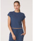 ფოტო #1 პროდუქტის Women's Retreat Pocket Waffle Tee For Women