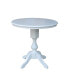 36" Round Top Pedestal Table with 12" Leaf