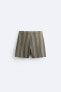 Фото #2 товара Удлиненные шорты-плавки в полоску ZARA