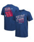 Фото #1 товара Men's Threads Royal Texas Rangers 2023 World Series Champions Life Of The Party Tri-Blend Roster T-shirt