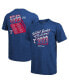 ფოტო #1 პროდუქტის Men's Threads Royal Texas Rangers 2023 World Series Champions Life Of The Party Tri-Blend Roster T-shirt