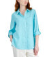 ფოტო #2 პროდუქტის Women's 100% Linen Shirt, Created for Macy's