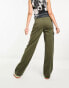 Only straight leg cargo trousers in khaki