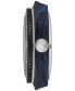 ფოტო #2 პროდუქტის Men's Swiss Automatic Sideral S Blue Perforated Rubber Strap Watch 41mm