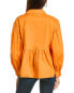 Joe’S Jeans The Leni Popover Top Women's Orange Xs