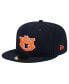 Фото #2 товара Men's Navy Auburn Tigers Throwback 59Fifty Fitted Hat