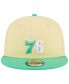 Фото #2 товара Men's Yellow, Green Philadelphia 76ers 9FIFTY Hat