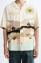 Фото #5 товара Рубашка с вышитым пейзажем ZARA