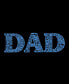 Фото #6 товара Men's Premium Blend Dad Word Art Short Sleeve T-shirt