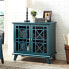 Фото #2 товара 32" Fretwork Accent Storage Console - Blue