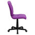 Фото #1 товара Mid-Back Purple Quilted Vinyl Swivel Task Chair