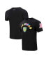 Фото #1 товара Men's Black Las Vegas Raiders Neon Graphic T-shirt