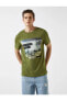 Фото #2 товара Erkek Zeytin Yeşili T-Shirt