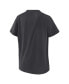 ფოტო #4 პროდუქტის Women's Charcoal Washington Nationals Oversized Boyfriend T-shirt