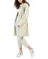 ფოტო #3 პროდუქტის Women's Curve Hooded Belted Waterproof Raincoat