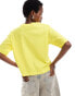 COLLUSION boxy short sleeve t-shirt in yellow