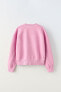 Faded-effect plain sweatshirt