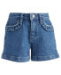 ფოტო #1 პროდუქტის Little Girls Crocus Ruffled Denim Shorts, Created for Macy's