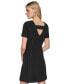 ფოტო #2 პროდუქტის Women's Square-Neck Crepe Sheath Dress