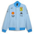 Фото #1 товара Puma Scuderia Ferrari Team Miami Varsity Jacket Mens Blue Casual Athletic Outerw