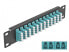 Delock 66779 - Fiber - LC - Aqua colour - Black - Metal - Rack mounting - 1U