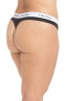 Фото #3 товара Calvin Klein 187928 Womens Modern Cotton Thong Panty Underwear Black Size 1X