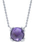 Фото #1 товара Anzie amethyst Solitaire Pendant Necklace (2-7/8 ct. t.w.) in Sterling Silver, 16" + 1" extender