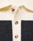 ფოტო #7 პროდუქტის Men's Ribbed Striped Knitted Polo Shirt