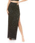 Фото #1 товара - Women's Long Side-Slit Beaded Skirt