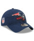 Big Boys Navy New England Patriots 2022 Sideline Adjustable 9TWENTY Hat