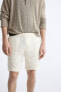 Geometric print jacquard bermuda shorts