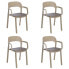 Garden chair Garbar Ona Brown Beige Chocolate Sand polypropylene 56 x 79 x 52 cm 56 x 52 x 79 cm 4 Units (4 Pieces)