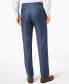 Фото #2 товара Calvin Klein Men's Slim Fit Wool Dress Pants Blue Neat 36W 32L