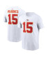 Men's Patrick Mahomes White Kansas City Chiefs Player Name and Number T-shirt