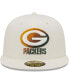 Фото #2 товара Men's Cream Green Bay Packers Chrome Color Dim 59FIFTY Fitted Hat