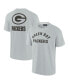 Фото #1 товара Men's and Women's Gray Green Bay Packers Super Soft Short Sleeve T-shirt