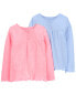 Фото #7 товара Kid 2-Pack Long-Sleeve Henley Pajama Sleep Tees 10