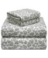 Whimsical Printed Flannel Sheet Set, Queen