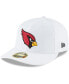 Фото #1 товара Men's White Arizona Cardinals Omaha Low Profile 59FIFTY Fitted Hat