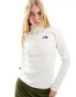 Фото #4 товара The North Face Glacier 1/4 zip logo fleece in off white