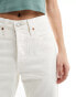 Levi's 501 crop straight fit jean in white