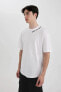 Erkek T-shirt Beyaz C2135ax/wt34