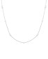 ფოტო #1 პროდუქტის Cultured Freshwater Pearl (3mm) Station 17" Collar Necklace in Sterling Silver