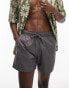 Topman swim shorts in dark grey