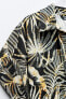 Фото #7 товара Платье из смесового льна с тропическим принтом ZARA