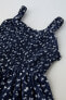 Фото #3 товара Платье из рельефной ткани с принтом ZARA