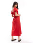 Фото #3 товара Nobody's Child Kurti midi dress in red