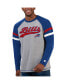 ფოტო #4 პროდუქტის Men's Gray, Royal Buffalo Bills Kickoff Raglan Long Sleeve T-shirt
