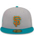 Фото #2 товара Men's Gray, Teal San Francisco Giants 59FIFTY Fitted Hat